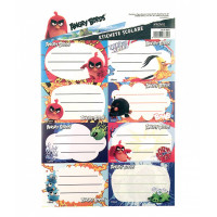 Etichete școlare 40/set Angry Birds